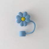 Cute Silicone Straw Toppers - Daisy Flower | Wide Straw